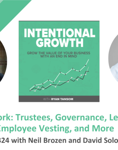 How Do ESOPs Work: David Solomon Explains the ESOP Journey on ‘Intentional Growth’ Podcast